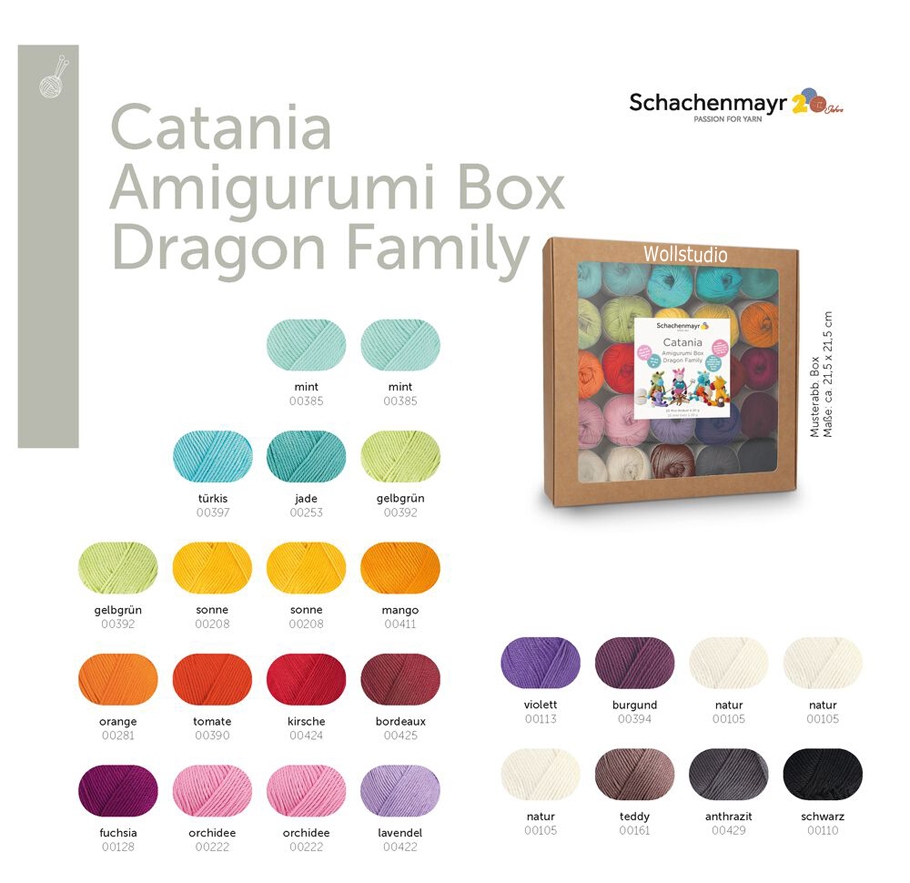 Catania Amigurumi Box Dragon Family 3