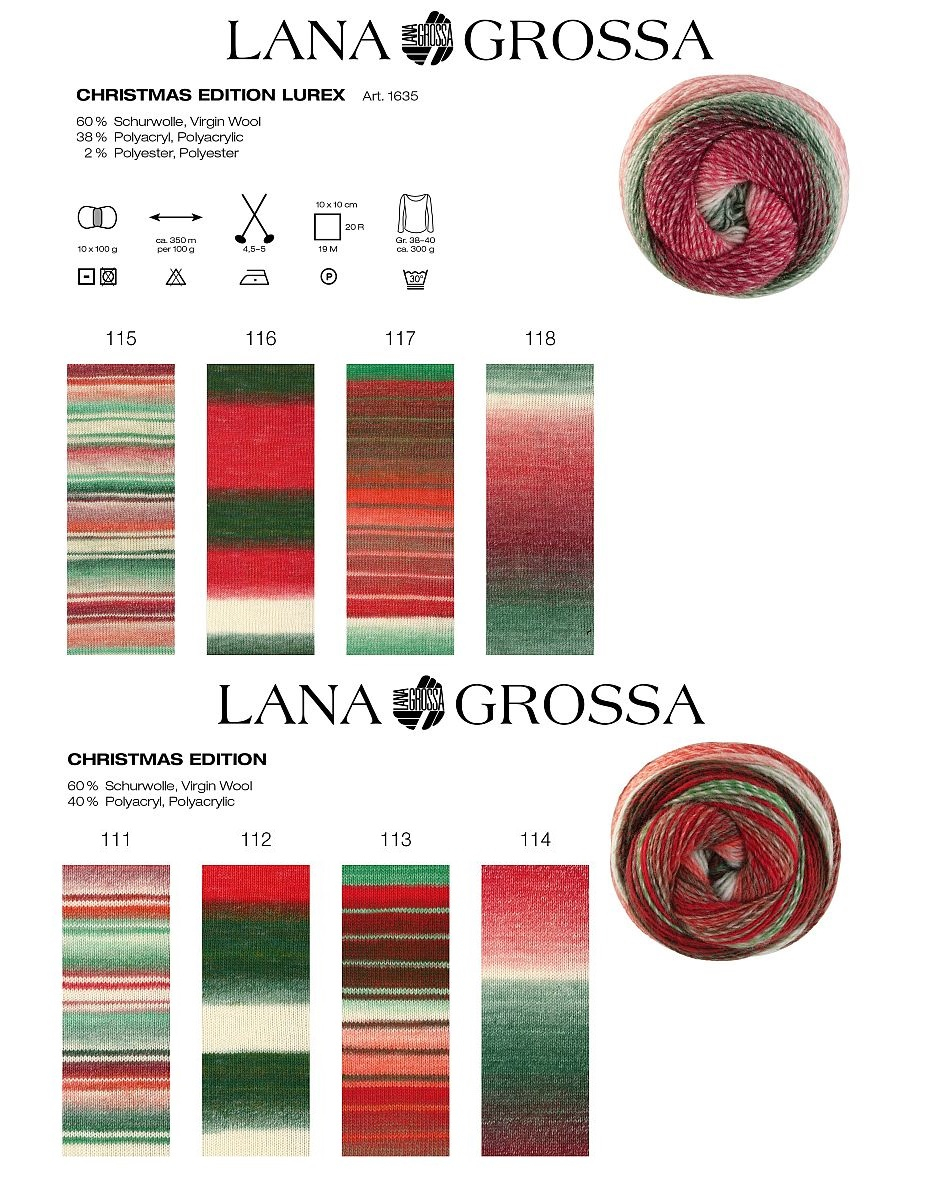 Christmas Edition Lana Grossa Farbe 9999