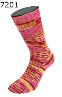 Cool Wool 4 Socks Print Lana Grossa Farbe 201