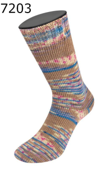 Cool Wool 4 Socks Print Lana Grossa Farbe 203
