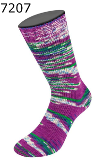 Cool Wool 4 Socks Print Lana Grossa Farbe 207