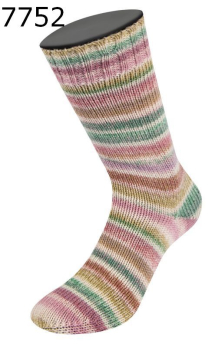 Cool Wool 4 Socks Print Lana Grossa Farbe 752
