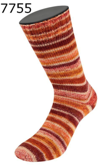 Cool Wool 4 Socks Print Lana Grossa Farbe 755