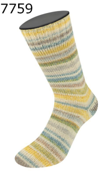 Cool Wool 4 Socks Print Lana Grossa Farbe 759