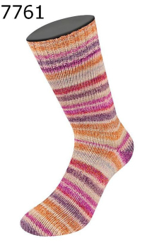 Cool Wool 4 Socks Print Lana Grossa Farbe 761