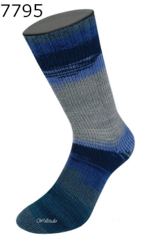 Cool Wool 4 Socks Print Lana Grossa Farbe 795