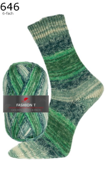 Fashion T 6f Golden Socks Pro Lana Farbe 646