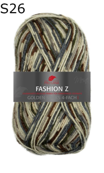 Fashion Z Golden Socks Pro Lana Farbe 26
