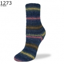 Flotte Socke Blue 6-fach Rellana Farbe 273