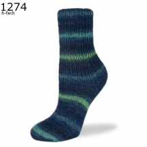 Flotte Socke Blue 6-fach Rellana Farbe 274