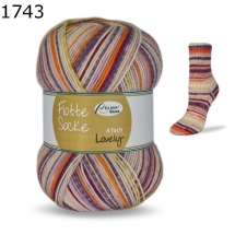 Flotte Socke Lovely Rellana Farbe 743