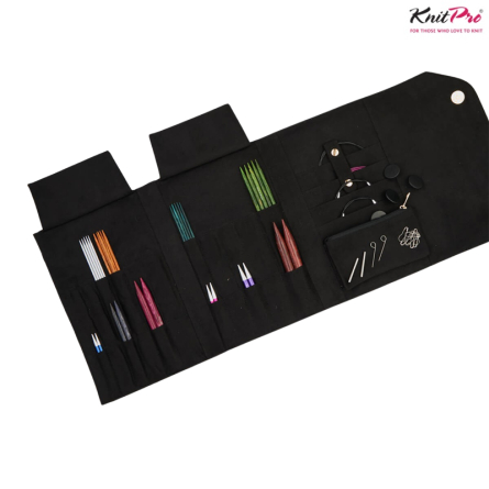 KnitPro Etui diverse Nadeln schwarz