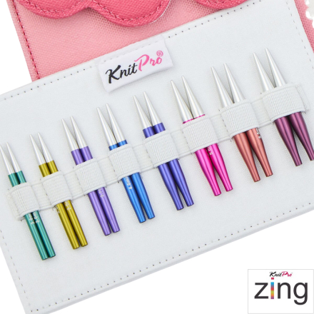 KnitPro Zing Nadelspitzen Set Mini 5cm 3