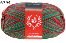 Meilenweit 100 Lana Grossa Christmas Farbe 794