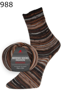 Merino Socks Fashion Golden Socks Pro Lana Farbe 988