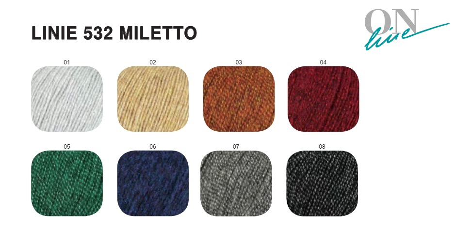 Miletto Linie 532 ONline-Garne Farbe 9998