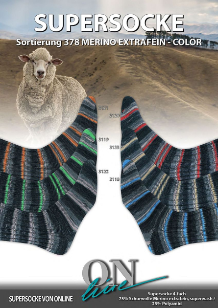 ONline Sockenwolle Supersocke Merino 378