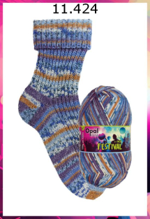 Opal Festival Sockenwolle Farbe 424
