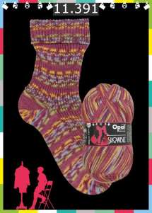 Opal Showbiz Sockenwolle Farbe 391