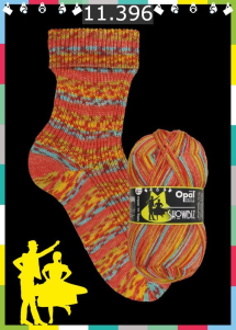Opal Showbiz Sockenwolle Farbe 396