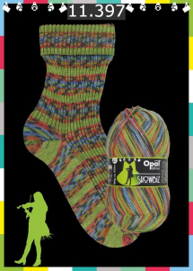 Opal Showbiz Sockenwolle Farbe 397