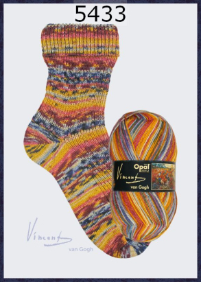 Opal Vincent Van Gogh Sockenwolle Farbe 433