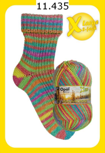 Opal XLarge Wintersonne Sockenwolle 8f Farbe 435