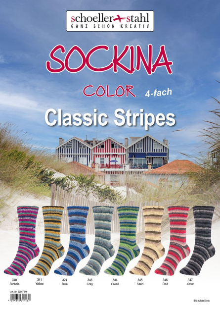 Sockina Classic Stripes Schoeller Stahl