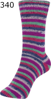 Sockina Classic Stripes Schoeller Stahl Farbe 340