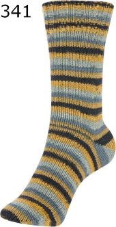 Sockina Classic Stripes Schoeller Stahl Farbe 341