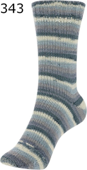 Sockina Classic Stripes Schoeller Stahl Farbe 343