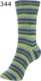 Sockina Classic Stripes Schoeller Stahl Farbe 344