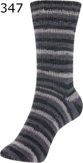 Sockina Classic Stripes Schoeller Stahl Farbe 347