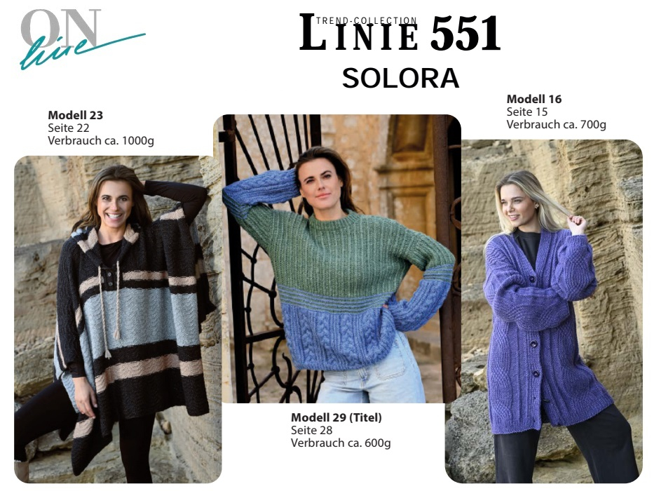 Solora Linie 551 ONline-Garne Farbe 9998