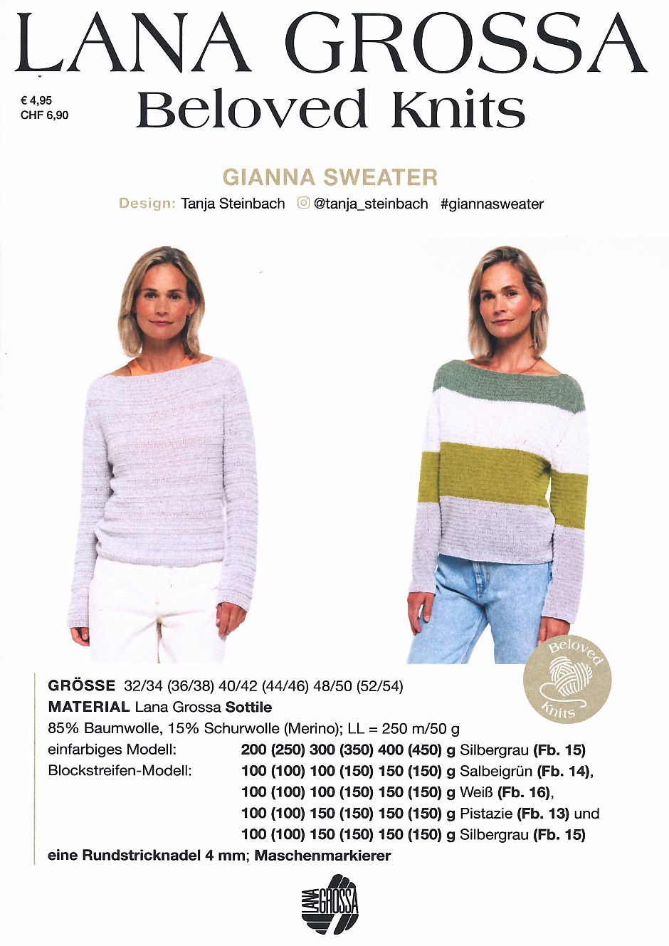 Strickanleitung Lana Grossa Gianna Sweater 3