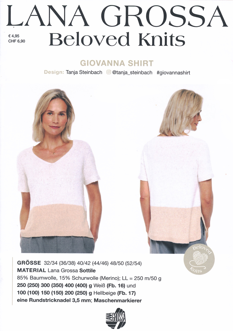 Strickanleitung Lana Grossa Giovanna Shirt 3
