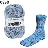 Super Soxx Color 4-fach Lang Yarns Farbe 390