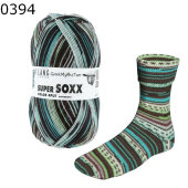 Super Soxx Color 4-fach Lang Yarns Farbe 394