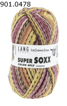 Super Soxx Ice Cream Lang Yarns Farbe 478