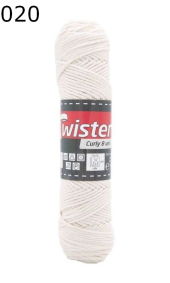 Twister Curly uni Farbe 20