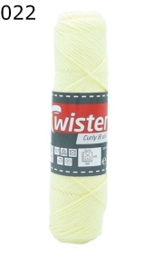 Twister Curly uni Farbe 22