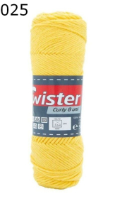 Twister Curly uni Farbe 25