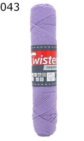 Twister Curly uni Farbe 43