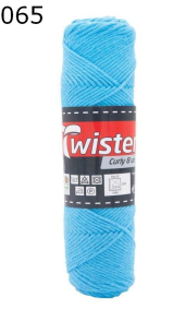 Twister Curly uni Farbe 65